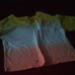 Vibrant Yellow and White Kids Tee